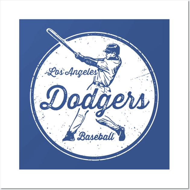 Vintage Dodgers Wall Art by Throwzack